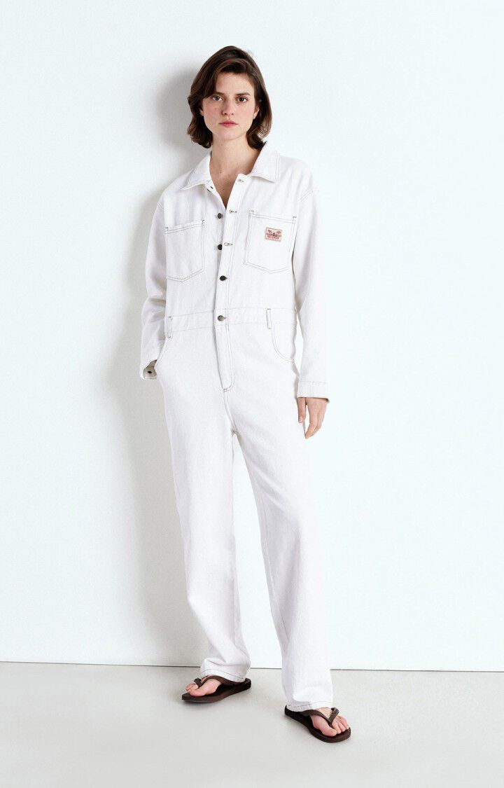 american vintage Combinaison femme Jozastreet - OFF WHITE 54 Manches longues Blanc - E25