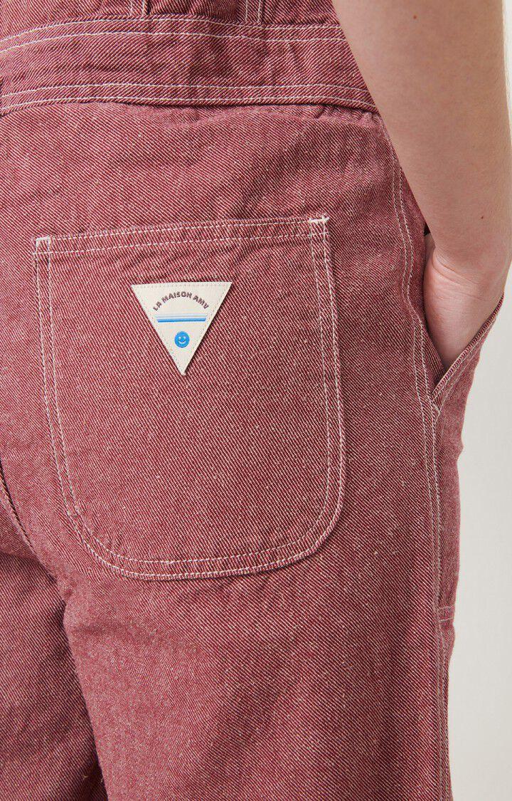 American Vintage Combinaison Femme Lotibridge - CARDINAL 37 Manches Courtes Rouge - E23