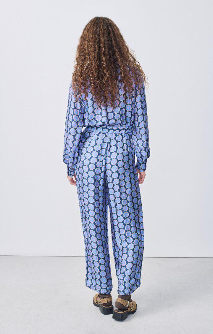 American Vintage Combinaison Femme Nitytown - CLAUDE Manches Longues Bleu - H21