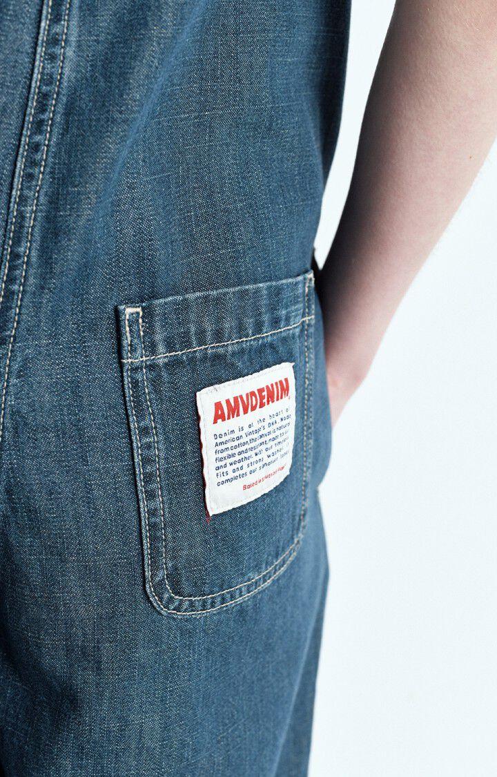 American Vintage Combinaison Femme Ozyr - MEDIUM GREEN CAST 0 Sans Manches Bleu - E25