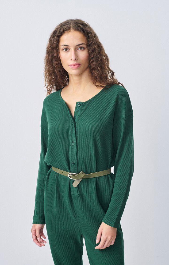 American Vintage Combinaison Femme Ropindale - ANETH Manches Longues Vert - E22