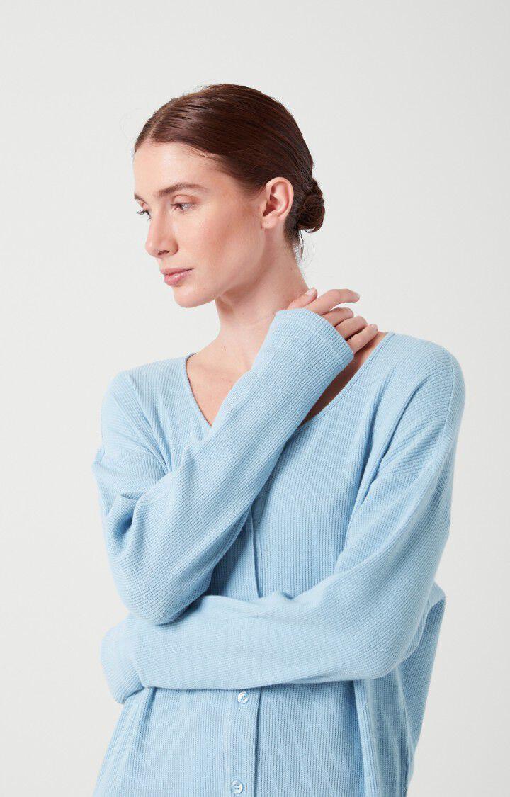 American Vintage Combinaison Femme Ropindale - BANQUISE Manches Longues Bleu - E22