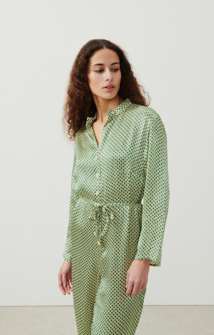 American Vintage Combinaison Femme Shaning - ARMANDE 52 Manches Longues Vert - E24