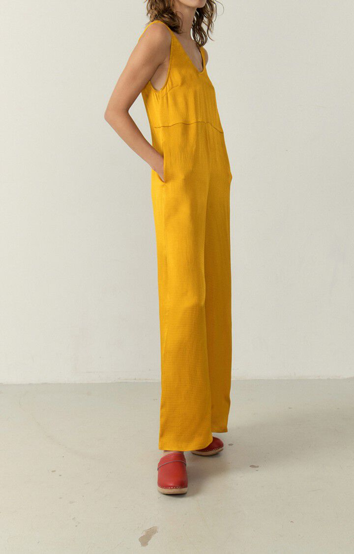 American Vintage Combinaison Femme Shaning - CURCUMA 0 Fines Bretelles Jaune - E23