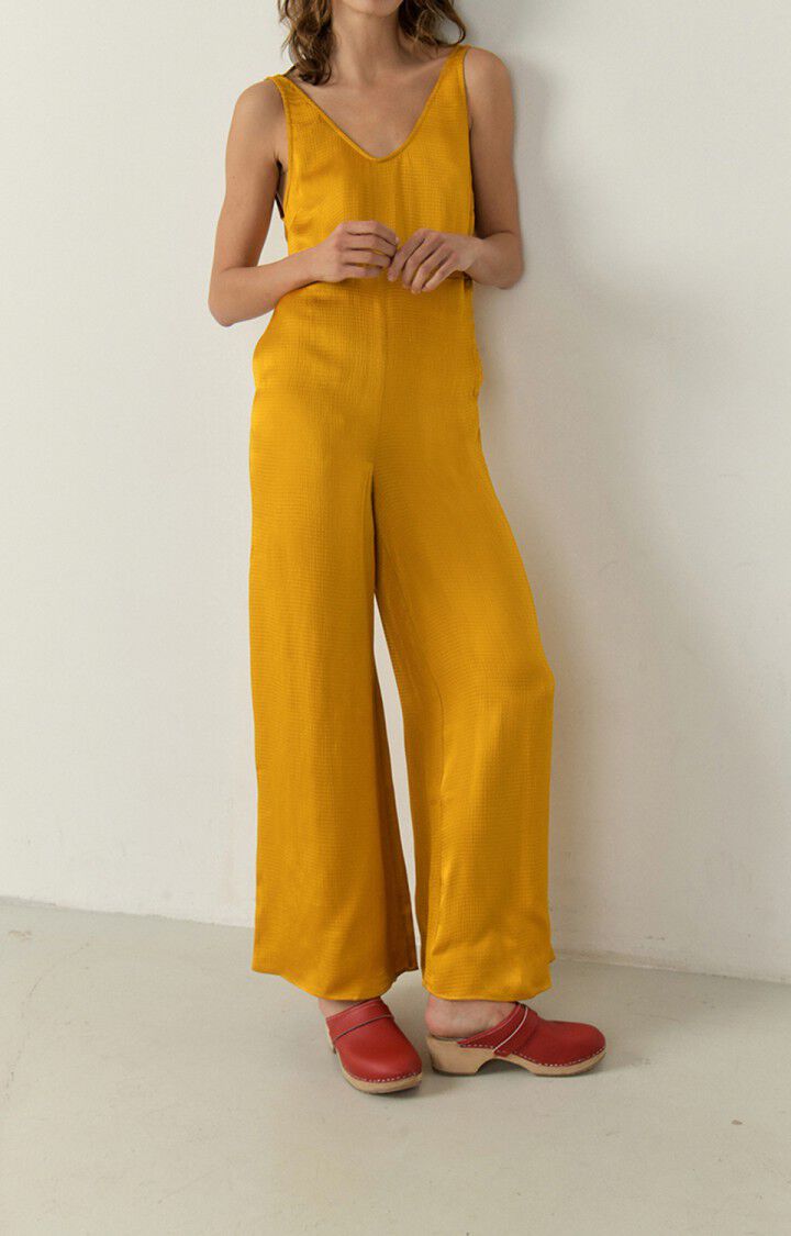 american vintage Combinaison femme Shaning - CURCUMA 0 Fines bretelles Jaune - E23