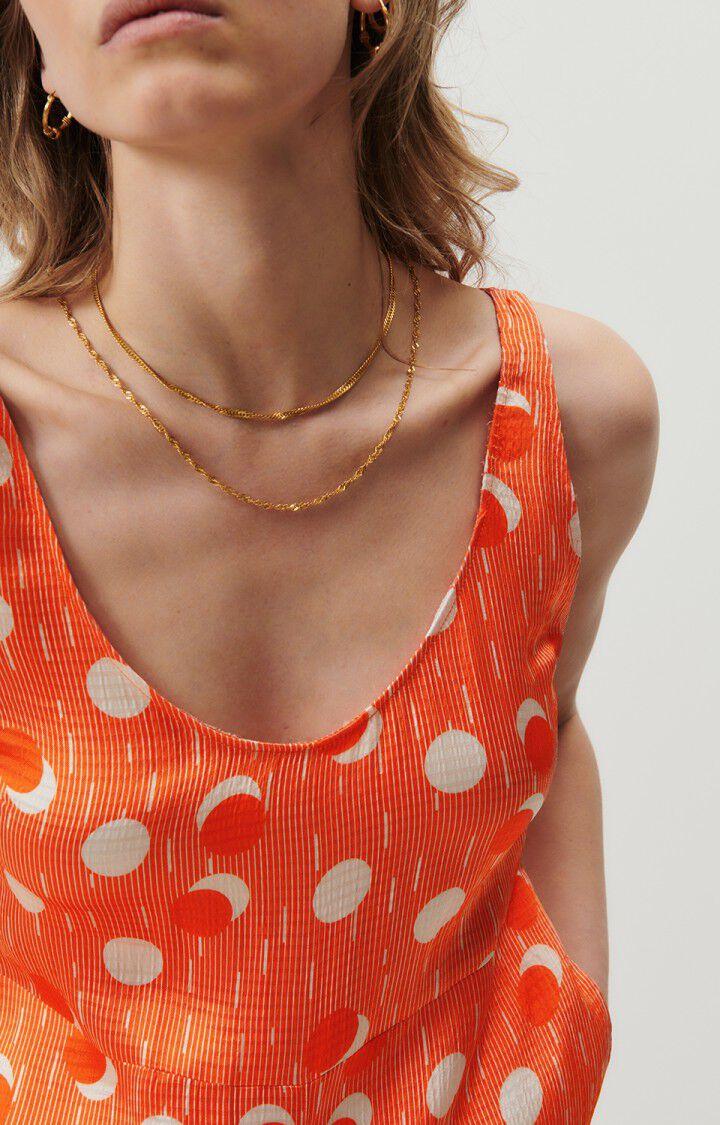 American Vintage Combinaison Femme Shaning - EDDY 0 Fines Bretelles Orange - E23