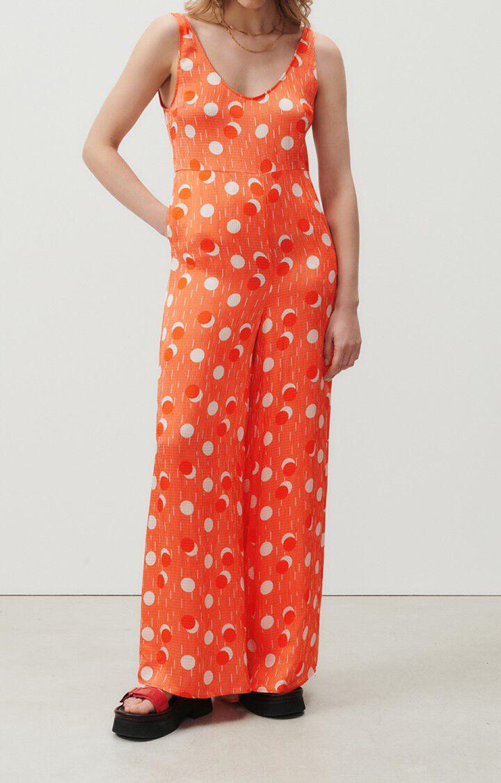 American Vintage Combinaison Femme Shaning - EDDY 0 Fines Bretelles Orange - E23