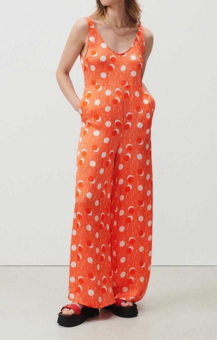 american vintage Combinaison femme Shaning - EDDY 0 Fines bretelles Orange - E23