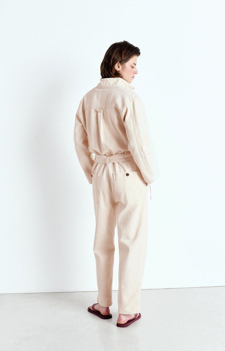 American Vintage Combinaison Femme Snopdog - ECRU 56 Manches Longues Beige - E25