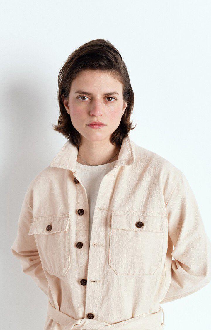 American Vintage Combinaison Femme Snopdog - ECRU 56 Manches Longues Beige - E25