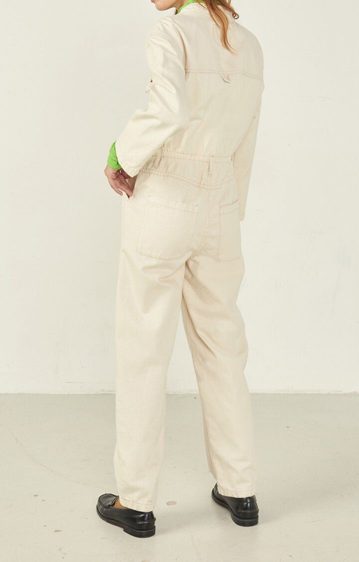 American Vintage Combinaison Femme Spywood - ECRU 55 Manches Longues Beige - E23