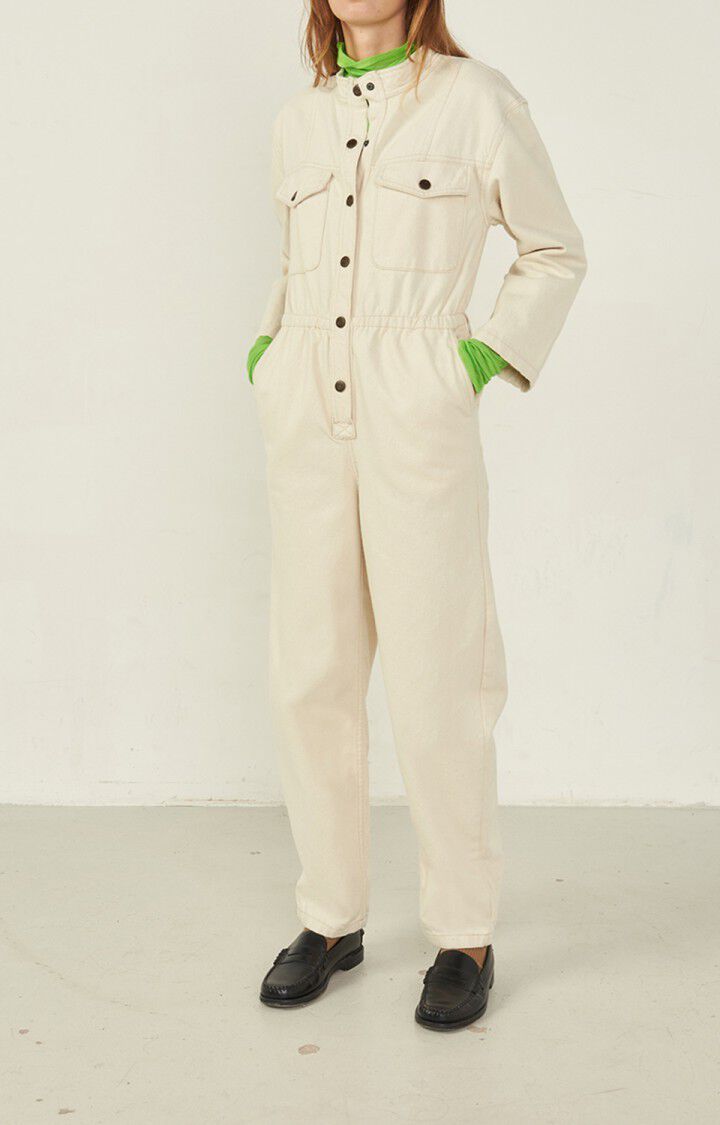 american vintage Combinaison femme Spywood - ECRU 55 Manches longues Beige - E23