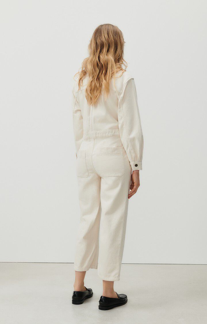 American Vintage Combinaison Femme Spywood - ECRU 56 Manches Longues Beige - H23