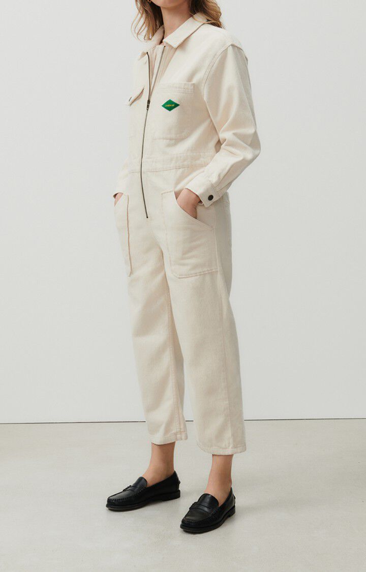 american vintage Combinaison femme Spywood - ECRU 56 Manches longues Beige - H23