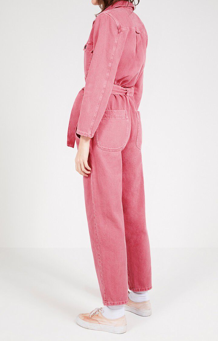 American Vintage Combinaison Femme Tineborow - LITCHI Manches Longues Rose - E20