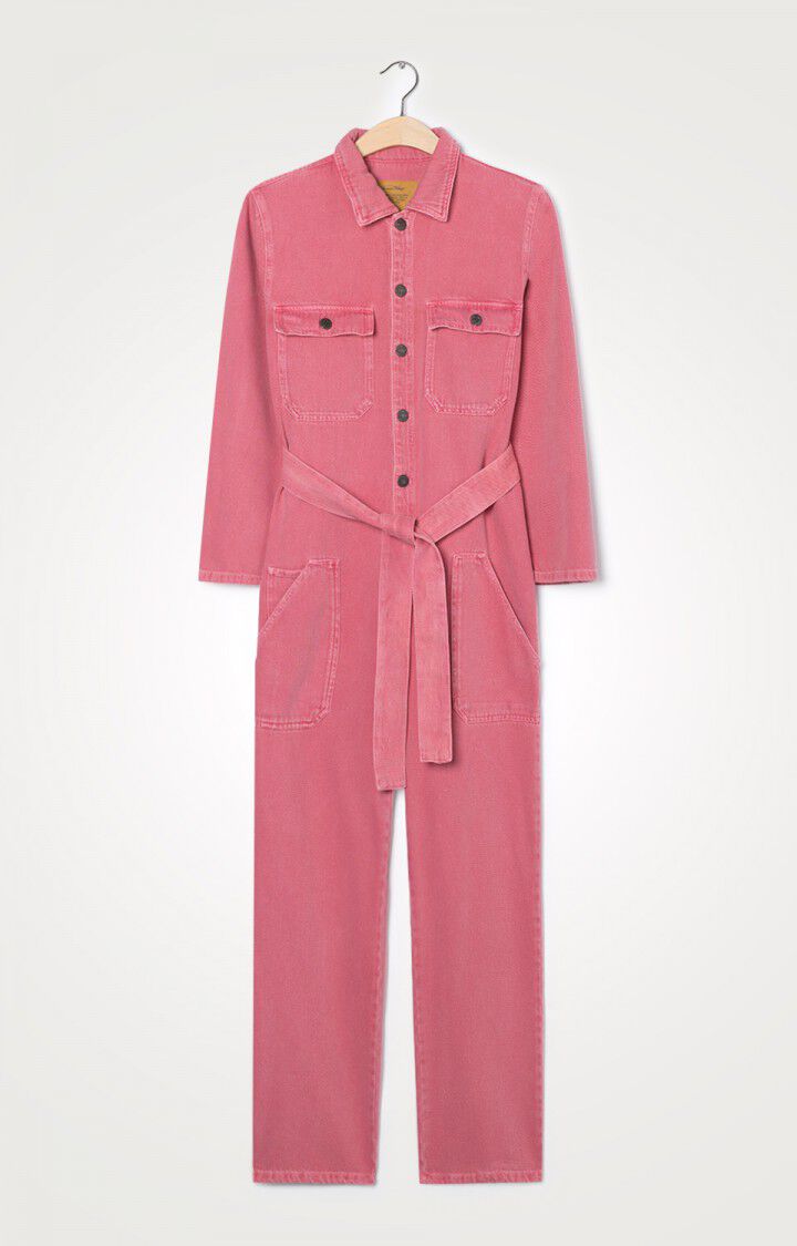 American Vintage Combinaison Femme Tineborow - LITCHI Manches Longues Rose - E20