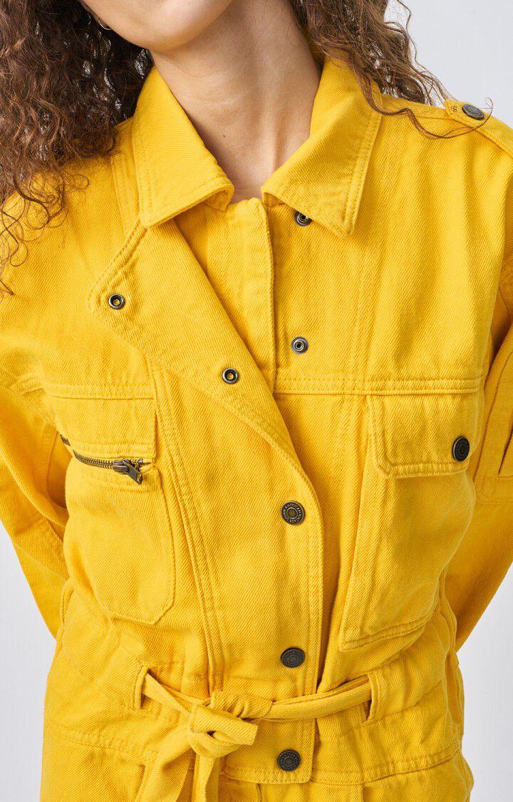 American Vintage Combinaison Femme Tineborow - MANGUE Manches Longues Jaune - E21
