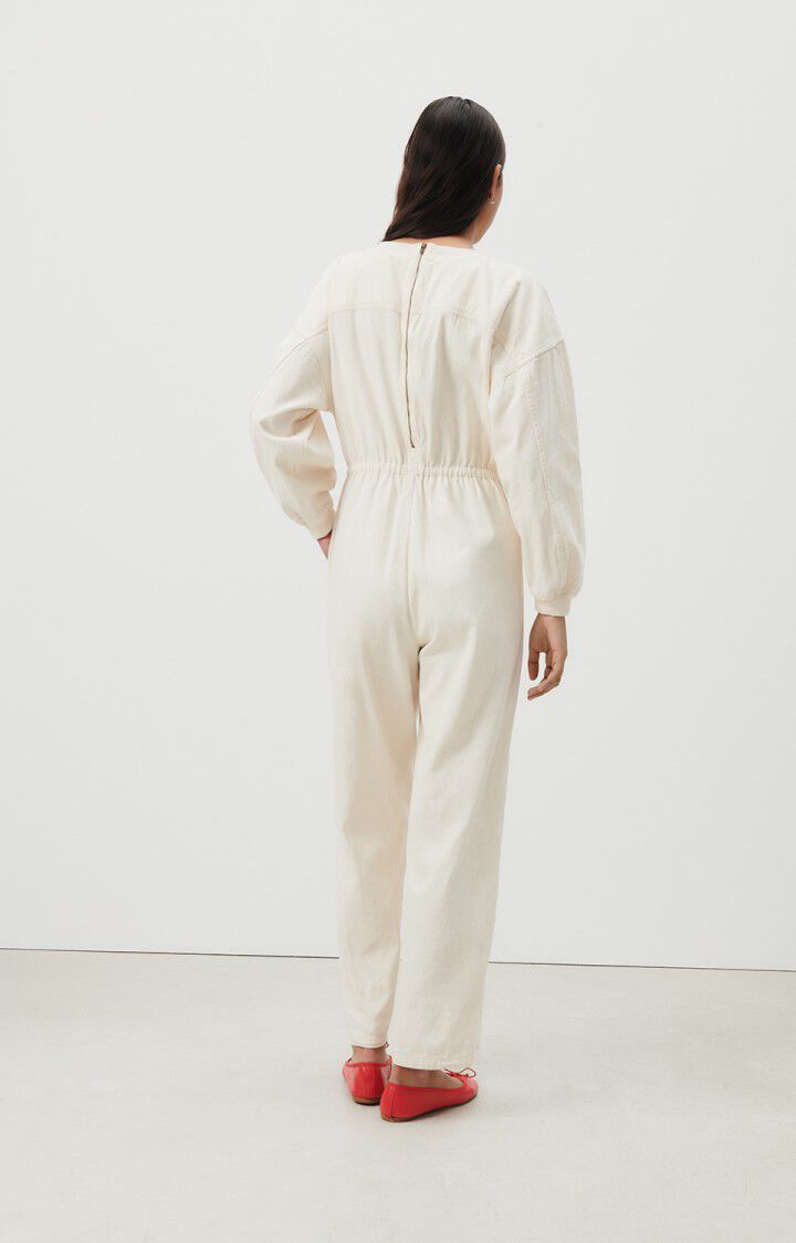 American Vintage Combinaison Femme Tirabay - ECRU 51 Manches Longues Beige - E24