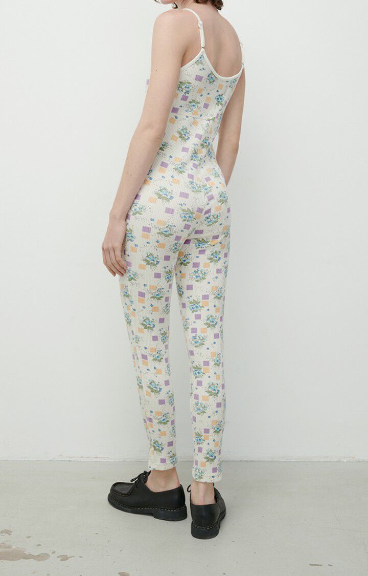 American Vintage Combinaison Femme Ulubay - TILLY Fines Bretelles Blanc - E22