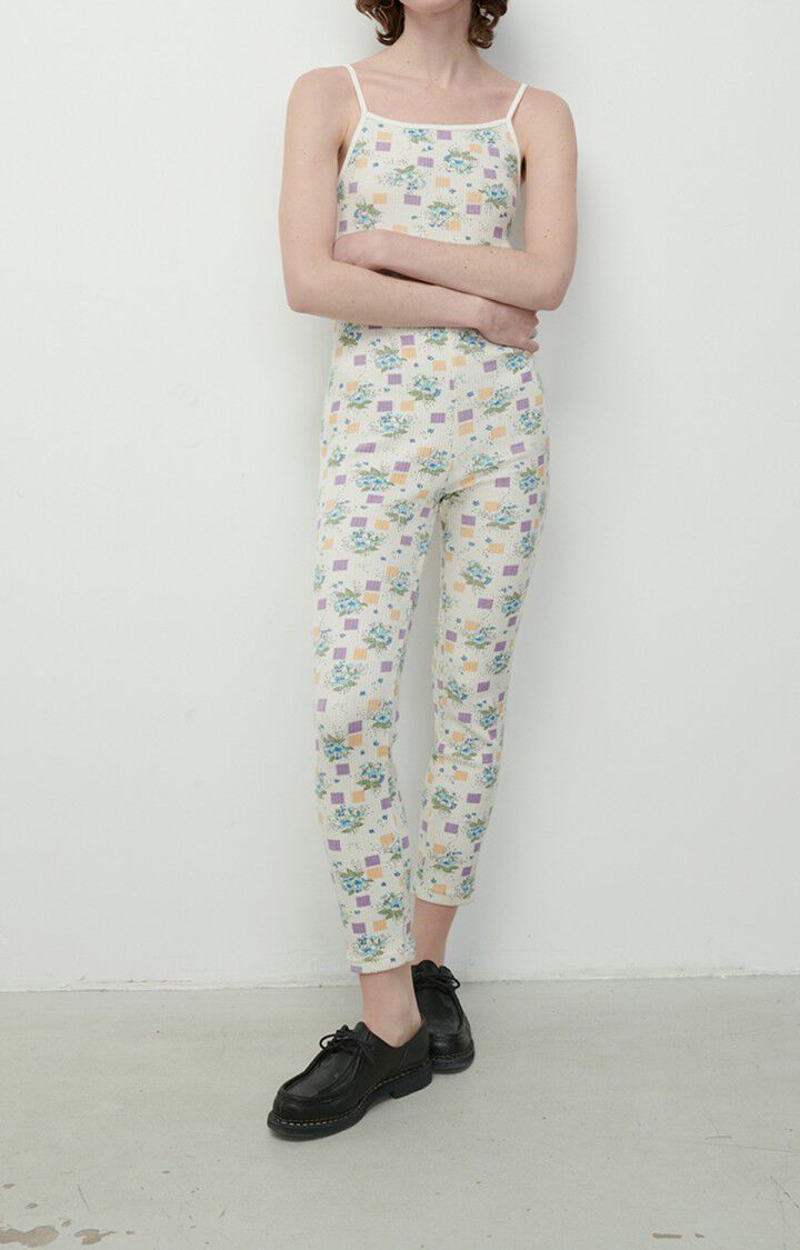 american vintage Combinaison femme Ulubay - TILLY Fines bretelles Blanc - E22