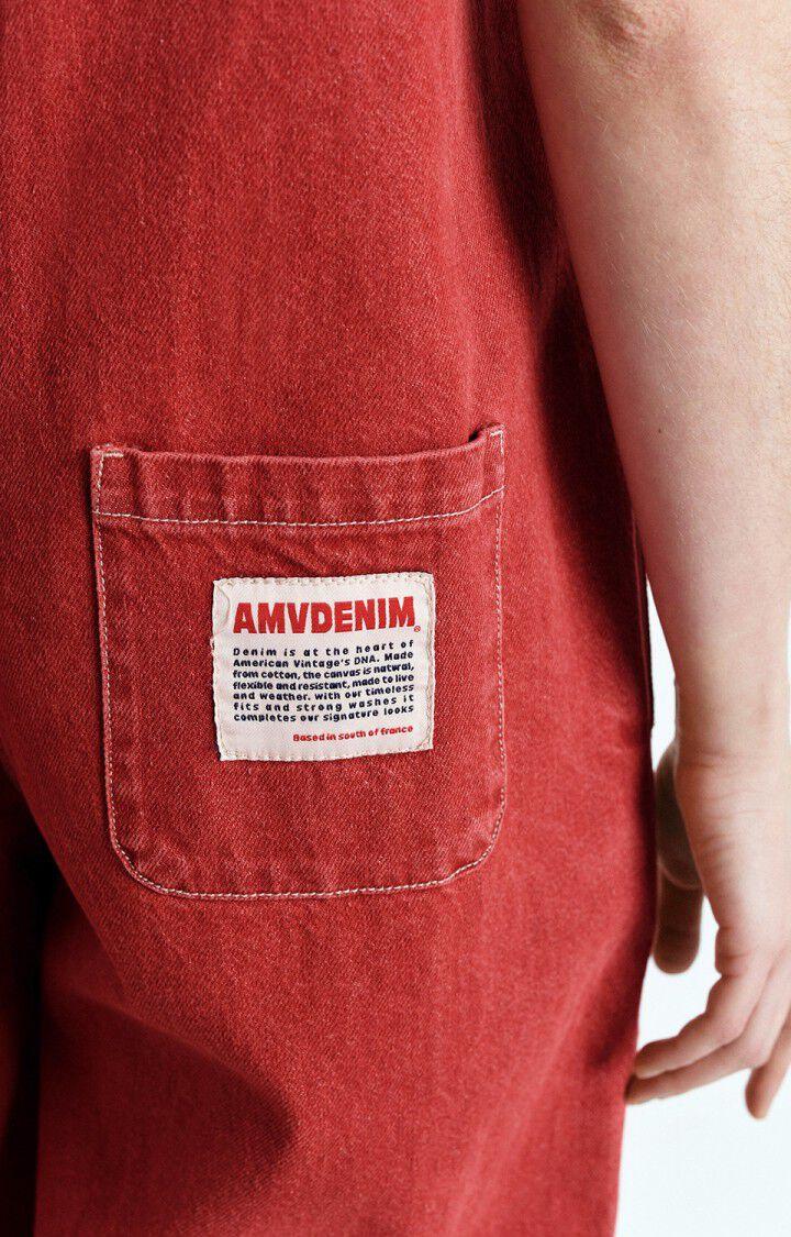 American Vintage Combinaison Femme Uzatown - ROUGE Sans Manches Rouge - E25