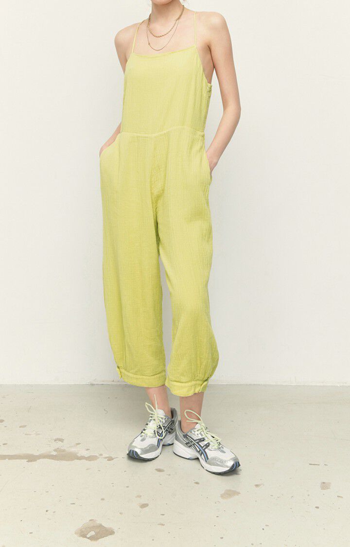 american vintage Combinaison femme Welow - BANANE Fines bretelles Jaune - E22