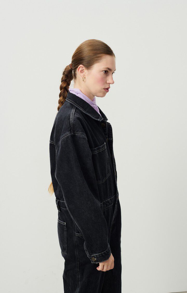 American Vintage Combinaison Femme Yopday - BLACK VINTAGE 54 Manches Longues Noir - E25