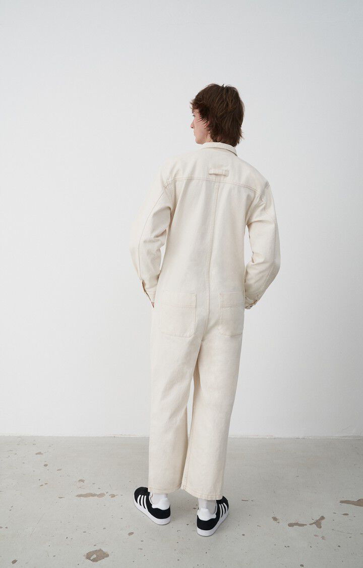 American Vintage Combinaison Homme Datcity - ECRU Manches Longues Beige - E22B