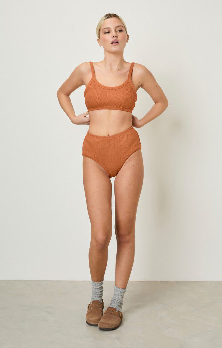american vintage Culotte femme Limabird - TERRACOTTA Marron - E21