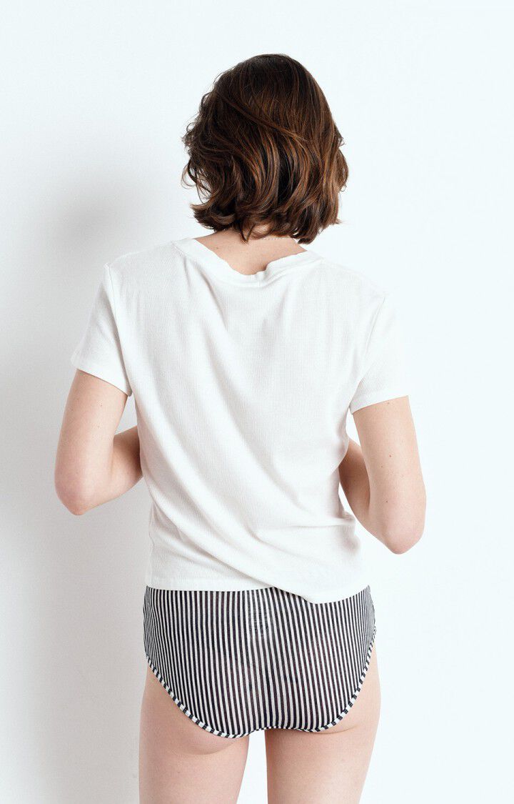 American Vintage Culotte Femme Massachusetts - RAYURES NAVY Bleu - E25