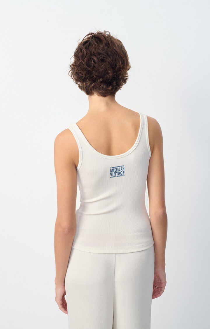 American Vintage Débardeur Femme Azyro - CREME 0 Sans Manches Beige - H24