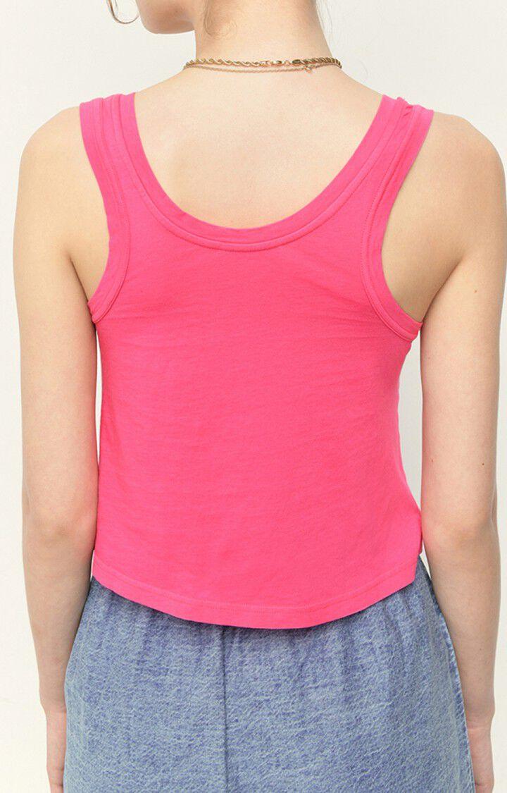 American Vintage Débardeur Femme Decatur - BOUGAINVILLIER Sans Manches Rose - E22