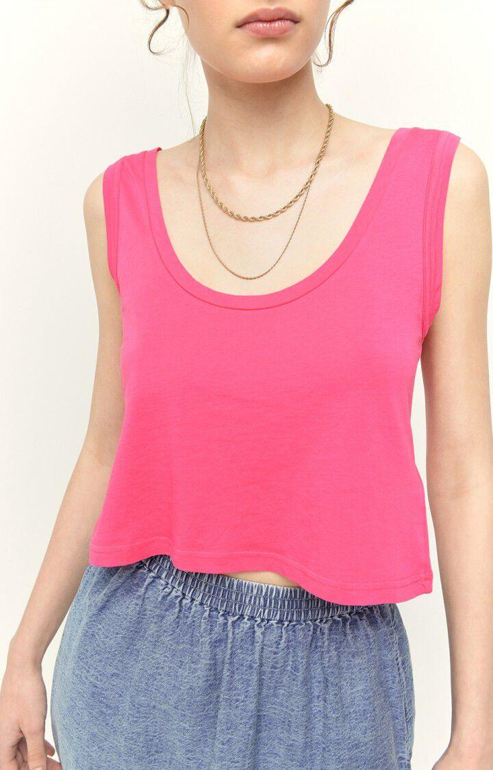 American Vintage Débardeur Femme Decatur - BOUGAINVILLIER Sans Manches Rose - E22