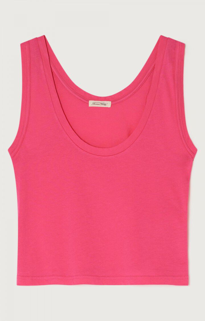 American Vintage Débardeur Femme Decatur - BOUGAINVILLIER Sans Manches Rose - E22