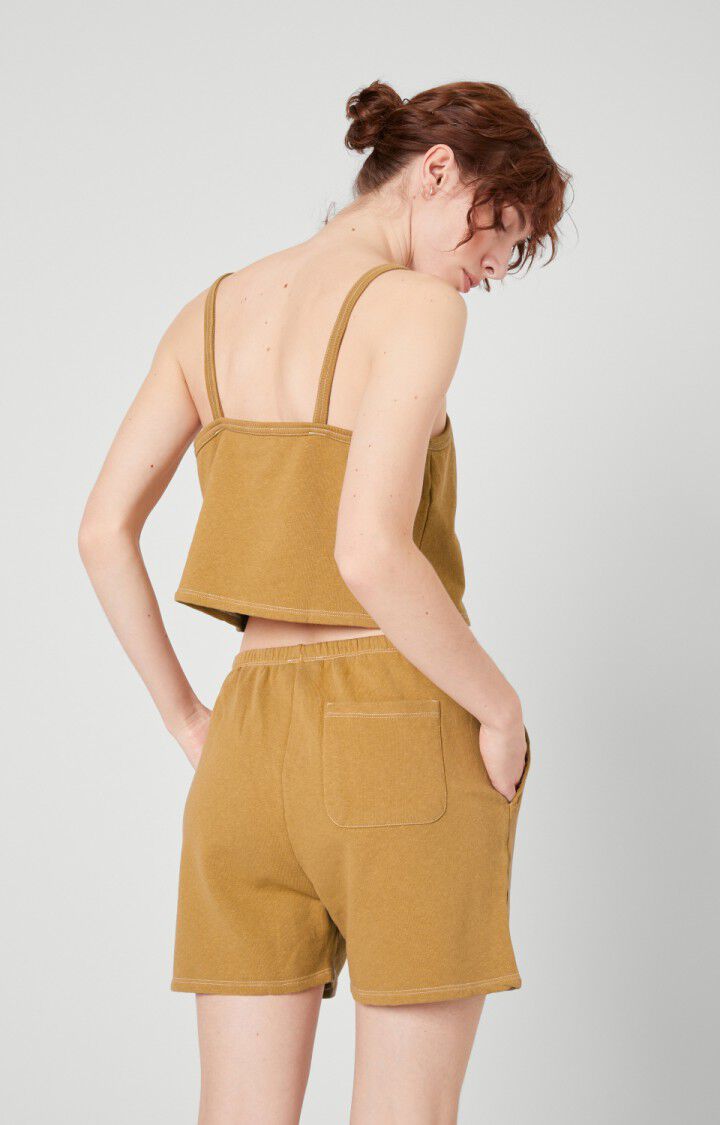 American Vintage Debardeur Femme Ekowood - MOKACCINO Fines Bretelles Marron - E21