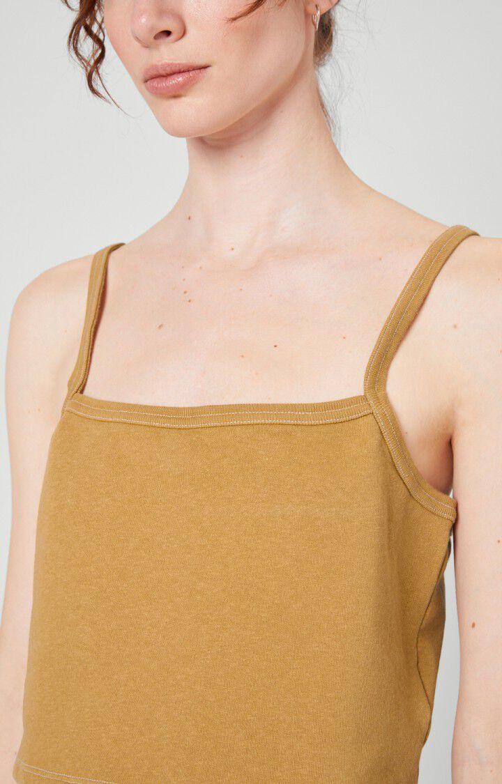 American Vintage Debardeur Femme Ekowood - MOKACCINO Fines Bretelles Marron - E21
