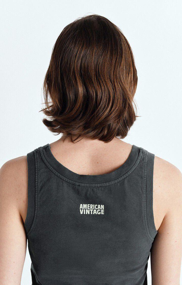 American Vintage Débardeur Femme Fazy - ACIER VINTAGE Sans Manches Gris - E25