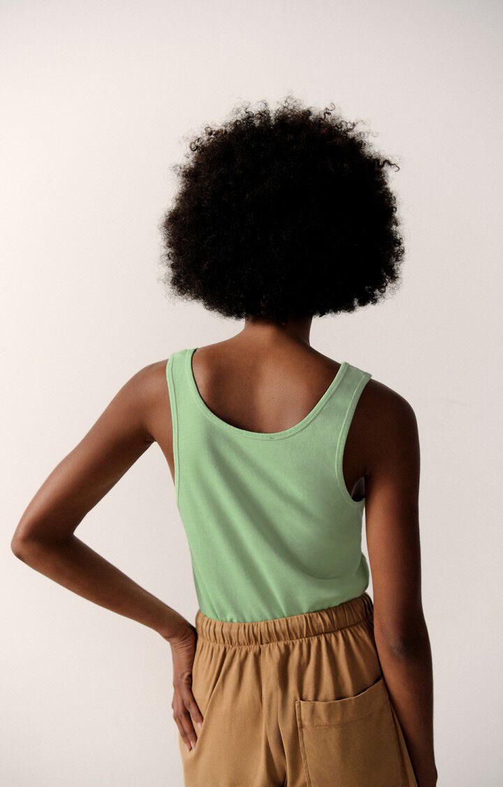 American Vintage Debardeur Femme Fizvalley - AMANDE VINTAGE Sans Manches Vert - E22