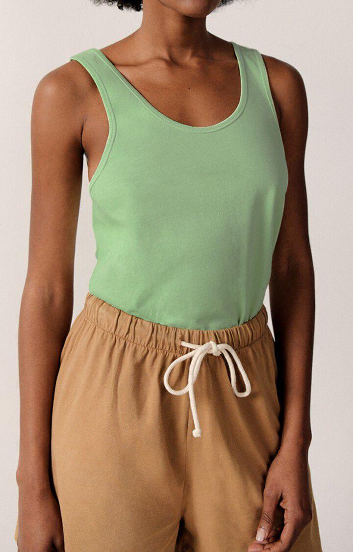 american vintage Debardeur femme Fizvalley - AMANDE VINTAGE Sans manches Vert - E22