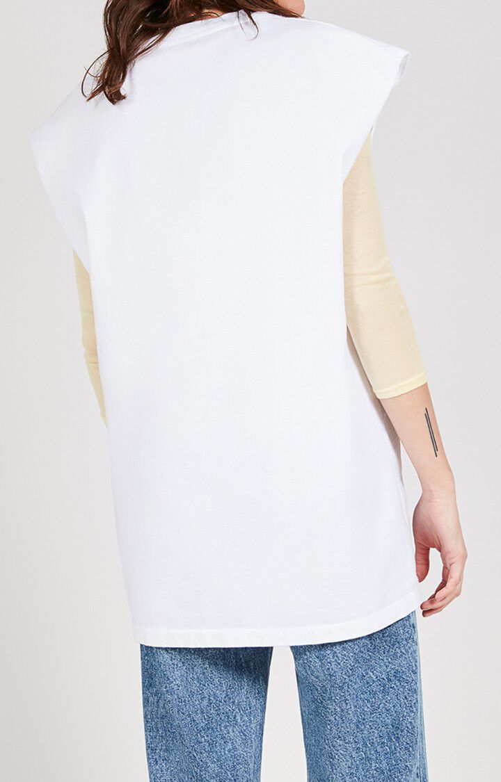American Vintage Debardeur Femme Fizvalley - BLANC Sans Manches Blanc - E20