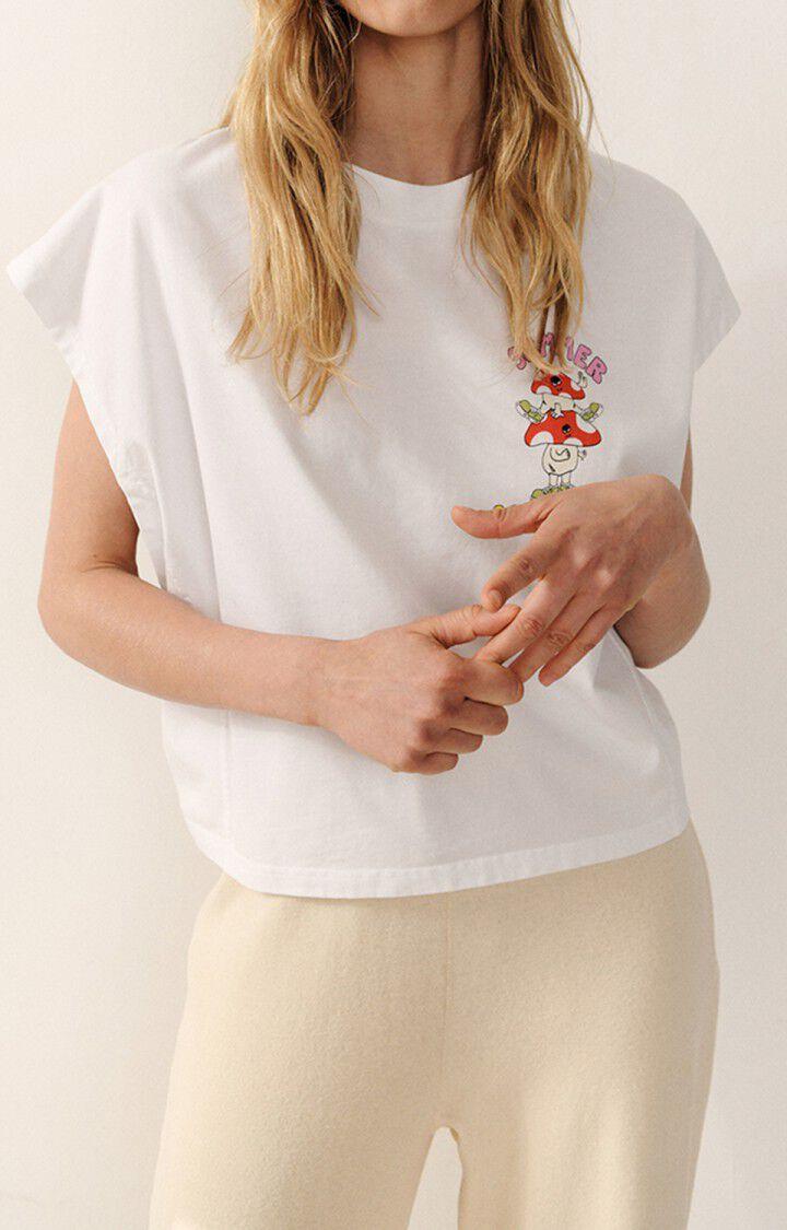 american vintage Debardeur femme Fizvalley - BLANC Sans manches Blanc - E22