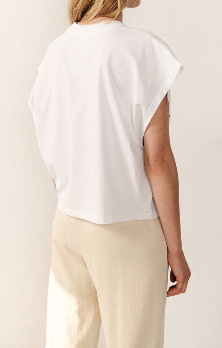 American Vintage Debardeur Femme Fizvalley - BLANC Sans Manches Blanc - E22B