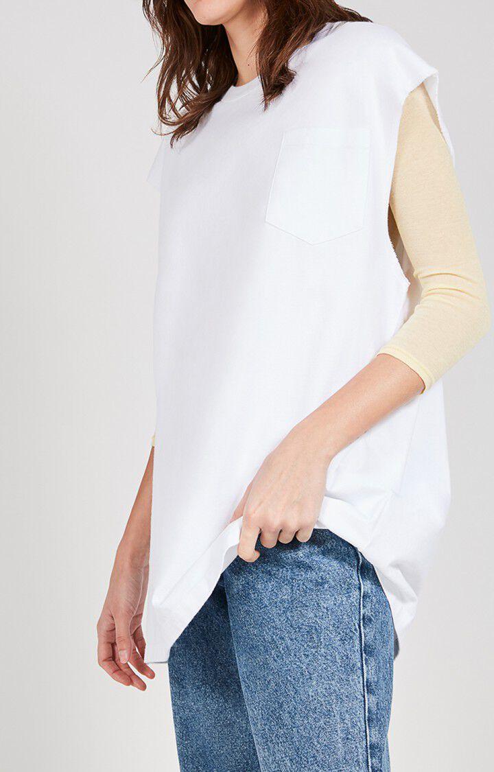 american vintage Debardeur femme Fizvalley - BLANC Sans manches Blanc - E20