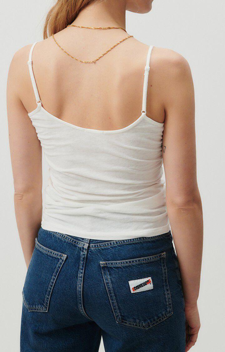 American Vintage Débardeur Femme Gamipy - BLANC 0 Fines Bretelles Blanc - E24