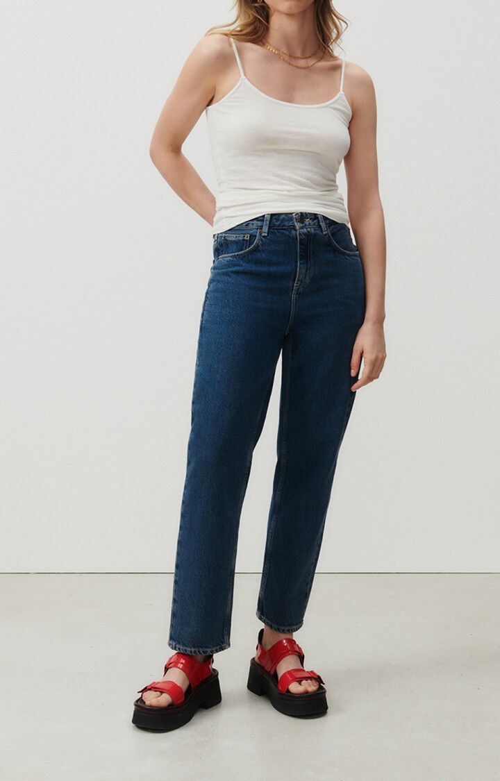 American Vintage Débardeur Femme Gamipy - BLANC 0 Fines Bretelles Blanc - E24