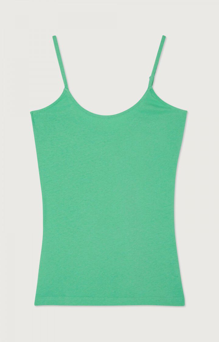 american vintage Débardeur femme Gamipy - CONCOMBRE Vert - H23B