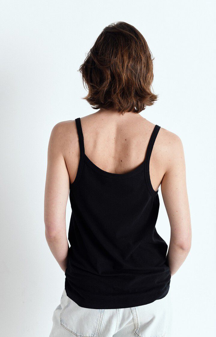 American Vintage Débardeur Femme Gamipy - NOIR 0 Fines Bretelles Noir - E25