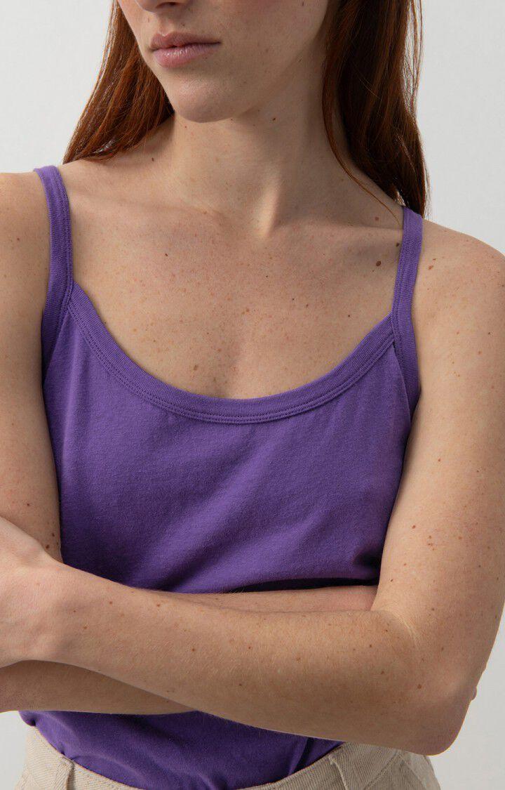 American Vintage Débardeur Femme Gamipy - VIOLET 0 Fines Bretelles Violet - E24