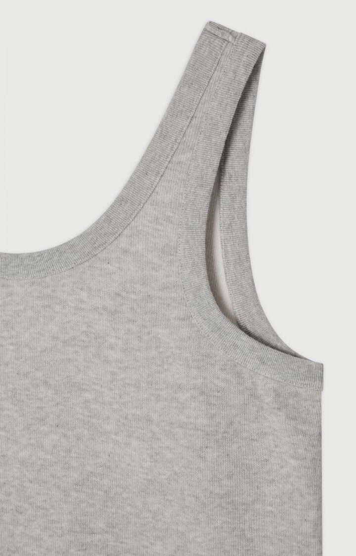 American Vintage Débardeur Femme Givston - GRIS CHINE Fines Bretelles Gris - E23B