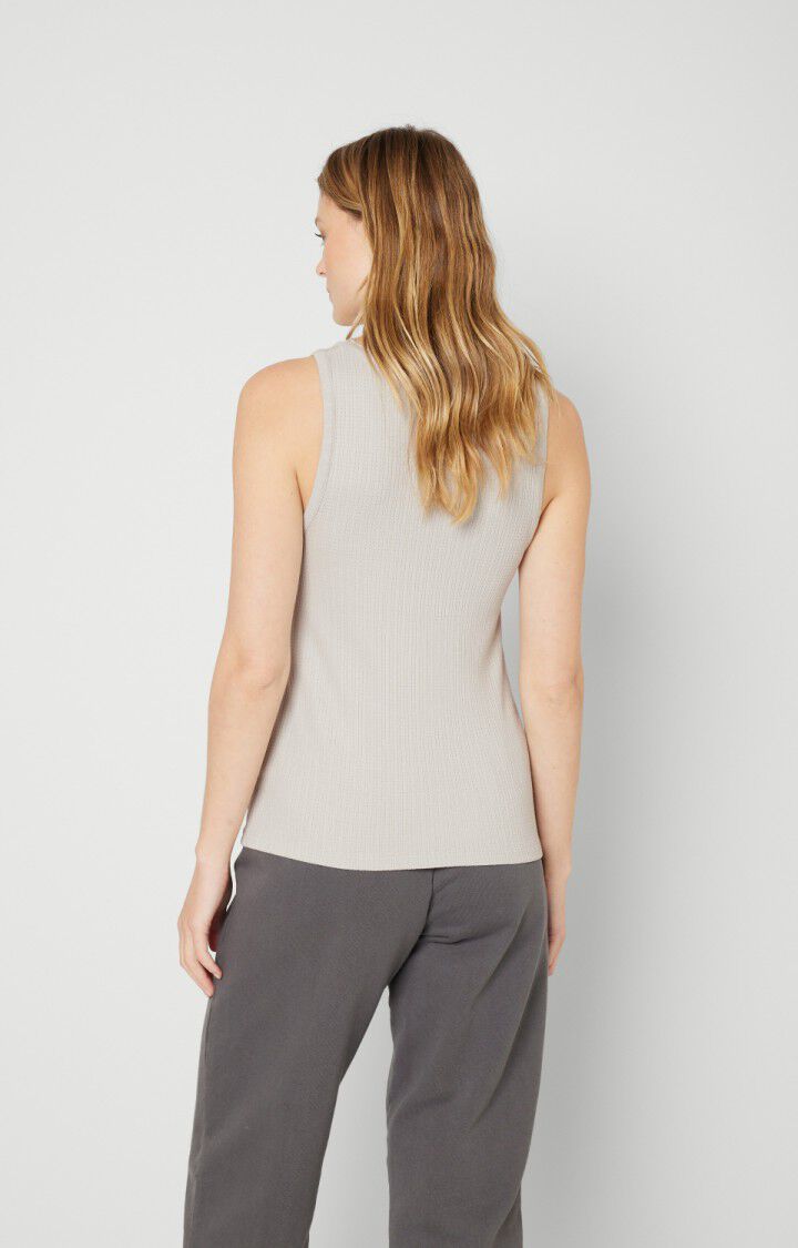 American Vintage Debardeur Femme Grimwood - SOURIS Sans Manches Gris - E22